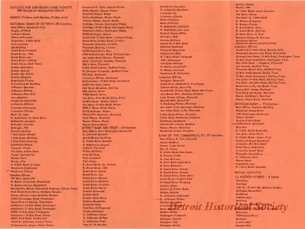 Flier - D.S.R. Ready Fare