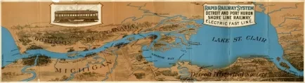 Schedule - Rapid Railway System, Detroit and Port Huron Electric Fast Line