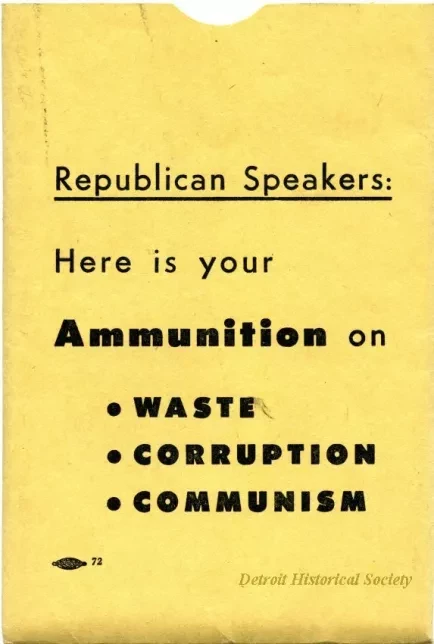 Envelope - Republican Speakers:
Here is your Ammunition on Waste, Corruption, Communism