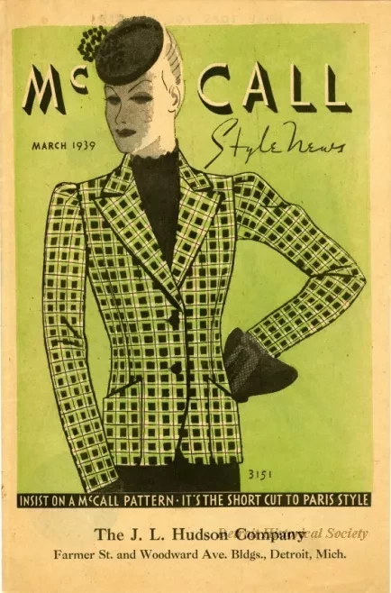 Catalog, Sales - McCall Style News, March 1939