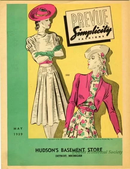Catalog, Sales - Prevue Simplicity Fashions, May 1939