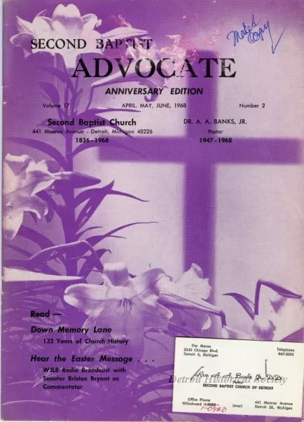 Newsletter - The Second Baptist Advocate, Vol. 17, No. 2, April-June 1968
