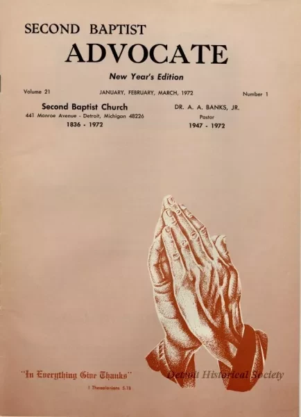 Newsletter - The Second Baptist Advocate, Vol. 21, No. 1, January-March 1972