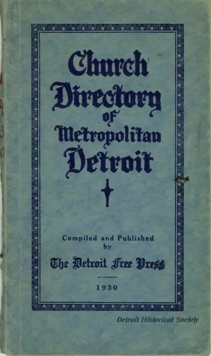 Directory - Directory of Churches and Other Religious Organizations in Metropolitan Detroit