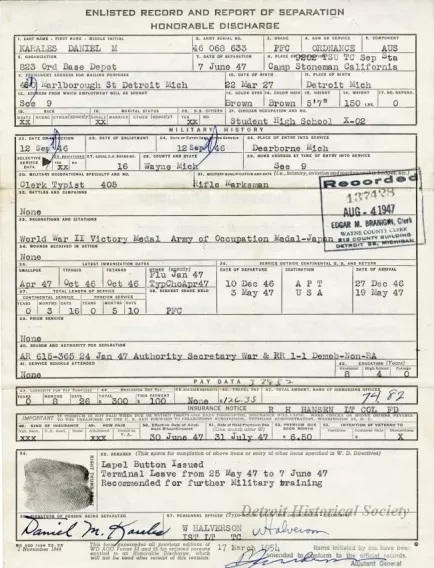 Certificate, Commemorative