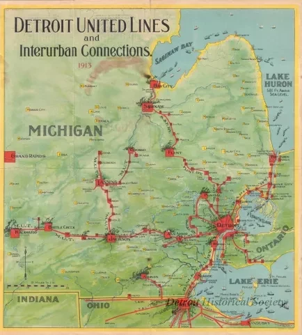 Brochure - Detroit United Lines and Interurban Connections, 1913