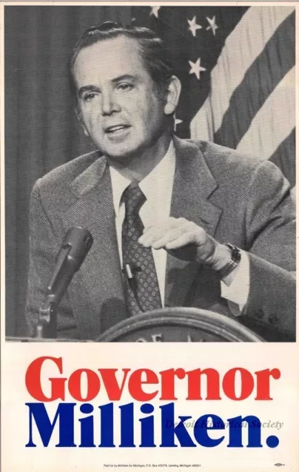 Poster, Political - Governor Milliken
