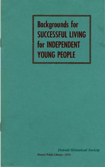 Booklet - Backgrounds for Successful Living for Independent Young People