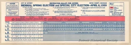 Ballot - Instruction Ballot for Voters
