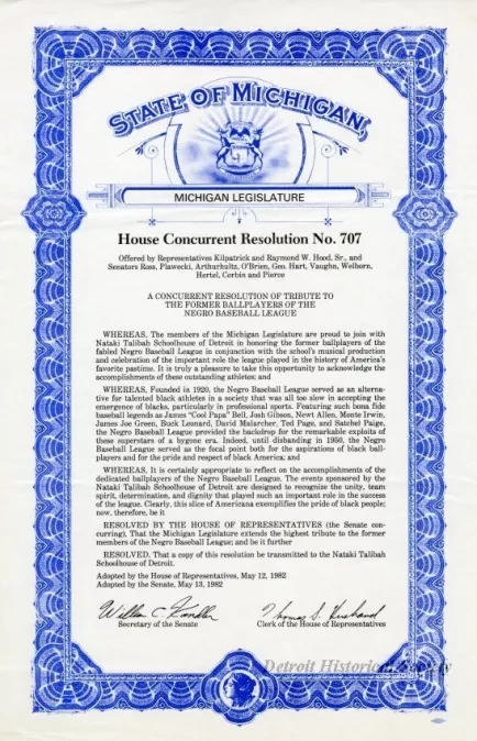 Resolution - House Concurrent Resolution No. 707