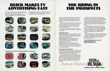 Brochure - 1978 Local Buick Dealer Television Package