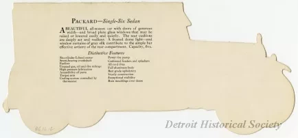 Model, Product - Packard - Single-Six Sedan