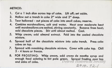 Recipe - New--From Hudson's Kitchen