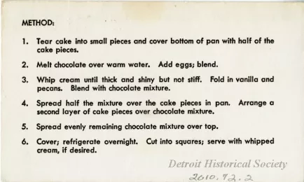 Recipe - New--From Hudson's Kitchen