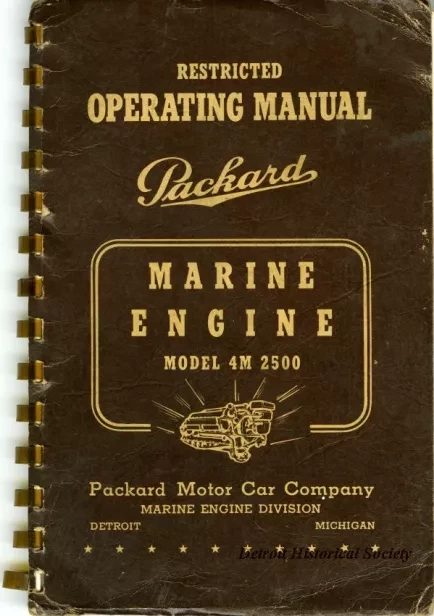 マリンページ Manual - Operating Manual Packard Marine Enginer Model 4M-2500