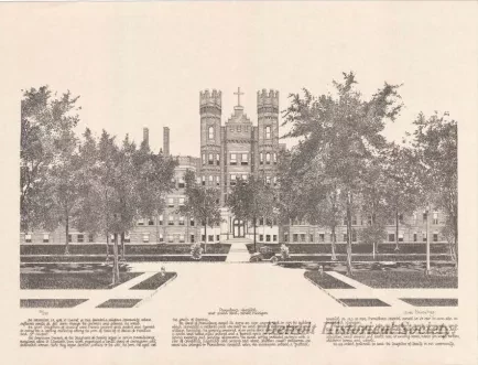 Print - Providence Hospital,
West Grand Boulevard, Detroit