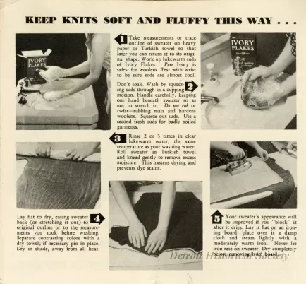 Pamphlet, Instruction - How To Wash Your Sweaters and Knitted Dresses