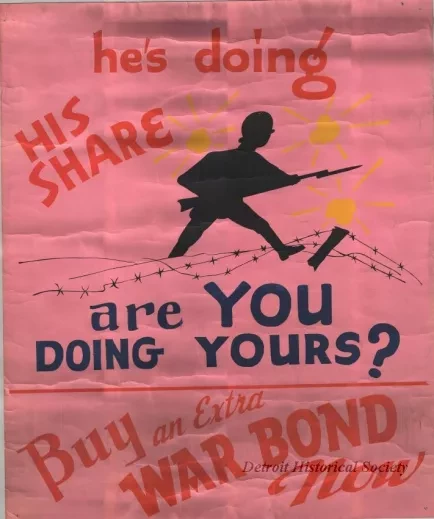 Poster - He's Doing His Share; Are You Doing Yours?