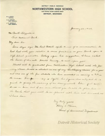 Letter, Recommendation