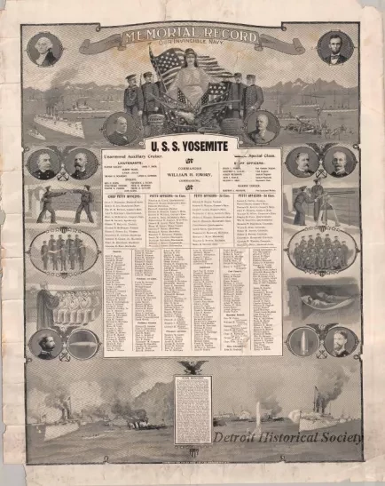 Poster - Memorial Record, Our Invincible Navy