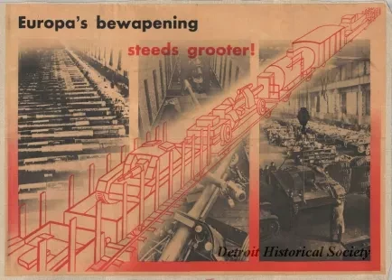 Poster - Europa's bewapening steeds grooter!
[Europe's weapons always greater!]