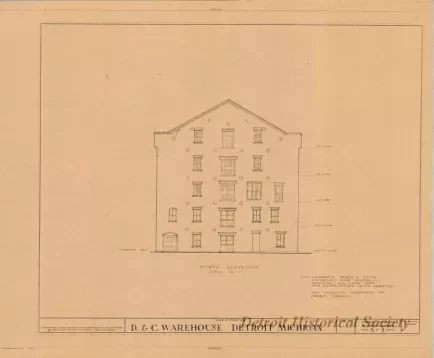 Blueprint - D. & C. Warehouse, Detroit, Michigan
