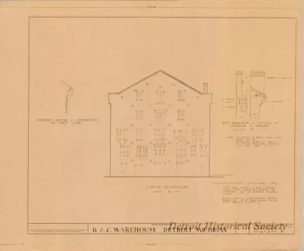 Blueprint - D. & C. Warehouse, Detroit, Michigan