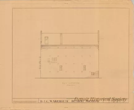 Blueprint - D. & C. Warehouse, Detroit, Michigan