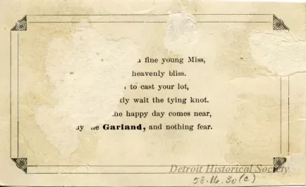 Card, Trade - Before & After Marriage: "Engaged"