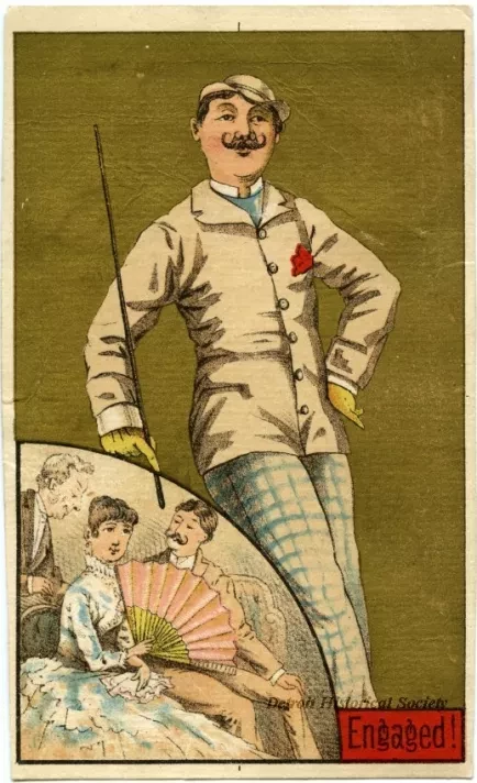 Card, Trade - Before & After Marriage: "Engaged"