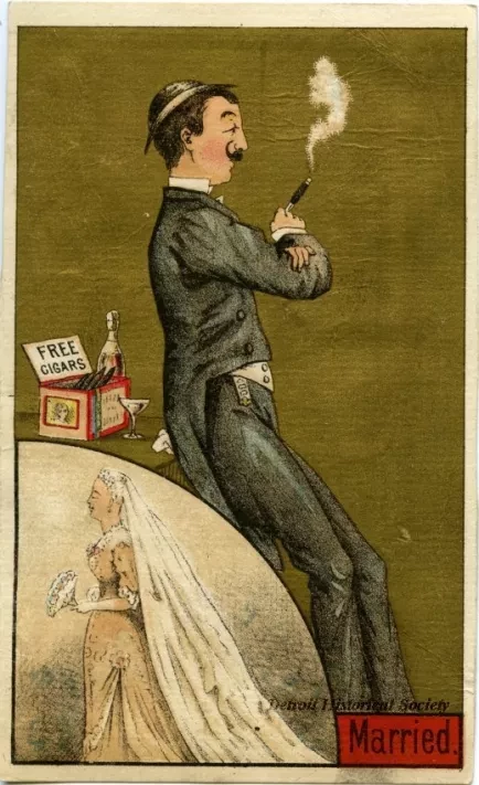 Card, Trade - Before & After Marriage: "Married"