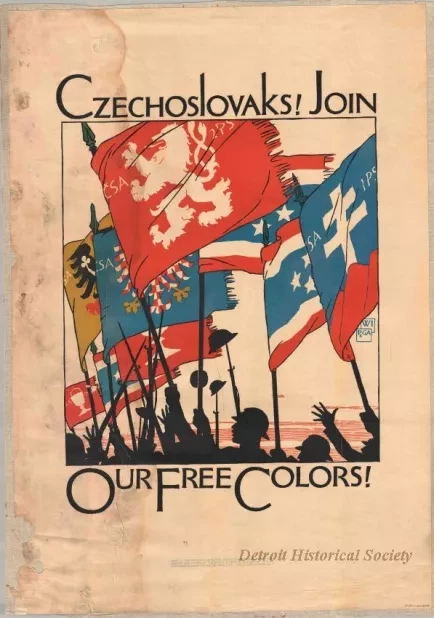 Poster - Czechoslovaks!  Join Our Free Colors!