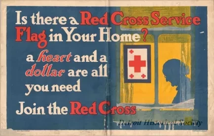 Poster - Is There a Red Cross Service Flag in Your Home?