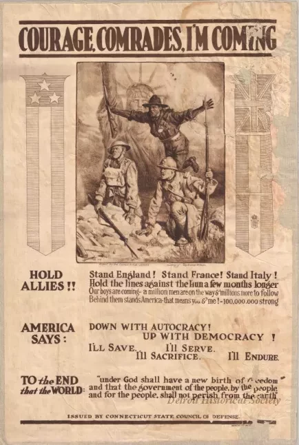 Poster - Courage, Comrades, I'm Coming