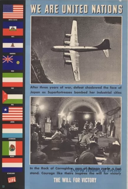 Poster - We Are United Nations - The Will For Victory