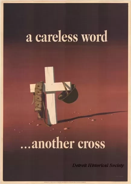 Poster - A careless cord ... another cross