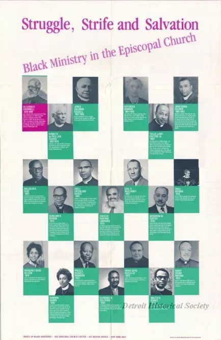 Poster - Struggle, Strife and Salvation - Black  Ministry in the Episcopal Church