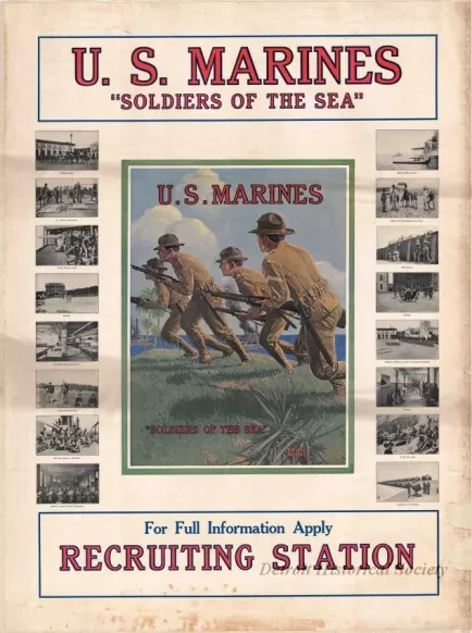 Poster - U. S. Marines, Soldiers of the Sea
