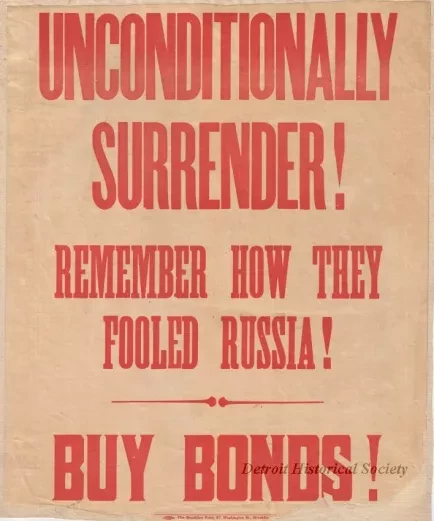 Poster - Unconditionally Surrender!