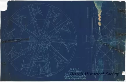 Blueprint - 144-145, Paddle Wheels
[SS Eastern States and SS Western States]