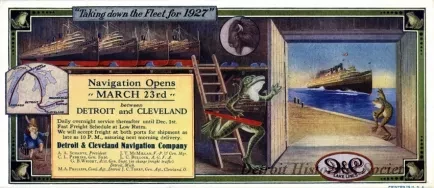 Card, Advertising - Taking Down the Fleet for 1927
