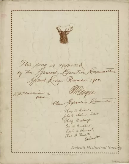 Music, Sheet - Hang Your Hat in Detroit