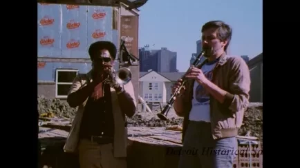 Film, Motion Picture - Rich Cutaways
Trumpet & Clarinet - Corktown
"Neighborhoods"
Rolls 1,2 &3 w/o #'s
3 - 16 mm (7384) Workprints Only
Cust. Camera Logs