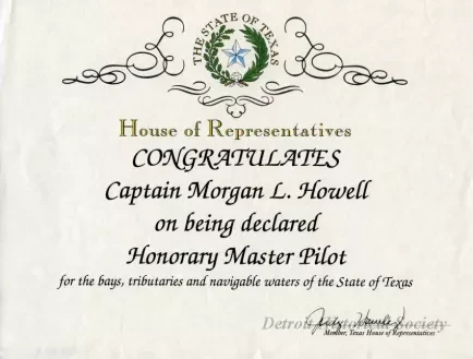 Certificate, Achievement - State of Texas, House of Representatives