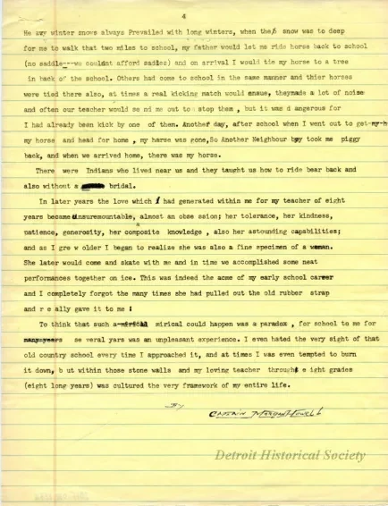 Report - My Boyhood School Days