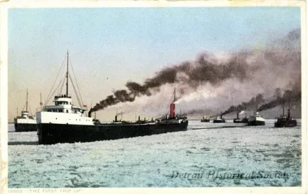 Postcard - 12502  The First Trip Up