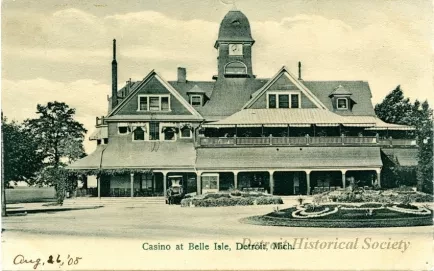 Postcard - Casino at Belle Isle, Detroit, Mich.