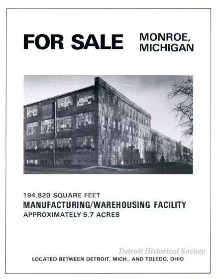 Brochure - For Sale
Monroe, Michigan