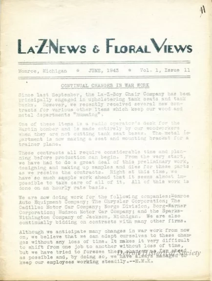 Newsletter - La-Z-News & Floral Views