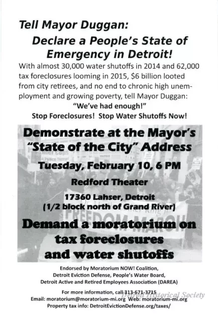 Handbill - Stop Mass Water Shutoffs